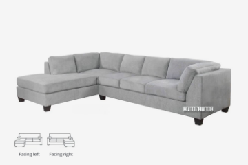 Picture of NEW NEWTON L-Shape Sofa (Light Grey) - Facing Left 