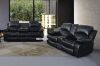 Picture of ROCKLAND Reclining Sofa Range in Air Leather (Black)
