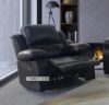 Picture of ROCKLAND Reclining Sofa Range in Air Leather (Black)