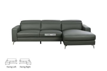 Picture of CHERADI Sectional Sofa in 100% Top Grain Leather *Grey