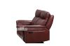 Picture of BREVILLE Reclining Genuine Leather Sofa (Wine Red)