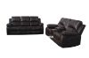 Picture of ROCKLAND Reclining Sofa Range in Air Leather (Brown)