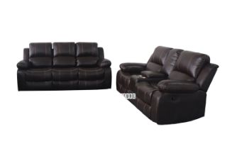 Picture of ROCKLAND Reclining Sofa (Brown) - 3RRD+2RRC Set