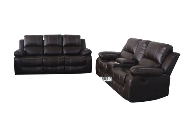 Picture of ROCKLAND Reclining Sofa (Brown) - 3RRD+2RRC Set