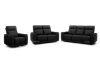 Picture of STORMWIND Genuine Leather Power Reclining Sofa Range (Black)