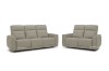 Picture of STORMWIND 100% Genuine Leather 3 Seater Power Recliner Sofa (Beige)