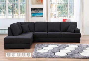 Picture of KARLTON L-Shape Sofa (Dark) - Chaise Facing Left