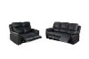 Picture of CHARCOAL Reclining Genuine Leather Sofa *Full Leather