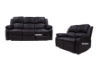 Picture of DOCKLAND Air Leather Reclining Sofa Range (Dark Brown)