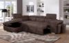 Picture of ARIA Sectional Sofa/Sofa Bed with Storage & 2 Ottomans (Brown)