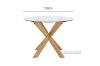 Picture of POLO Glass Round Dining Table - D120