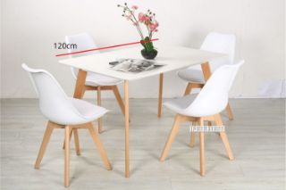 Picture of EFRON 1.2M 5PC Dining Set *White