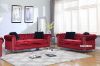 Picture of SAHARA 3+2+1 Crystal Button Tufted Velvet Sofa Set (Red)