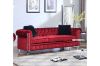 Picture of SAHARA 3+2+1 Crystal Button Tufted Velvet Sofa Set (Red)