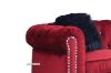 Picture of SAHARA 3+2+1 Crystal Button Tufted Velvet Sofa Set (Red)