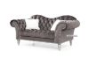 Picture of WILSHIRE 3/2 Seater Crystal Button Tufted Velvet Sofa Range (Dark Grey)