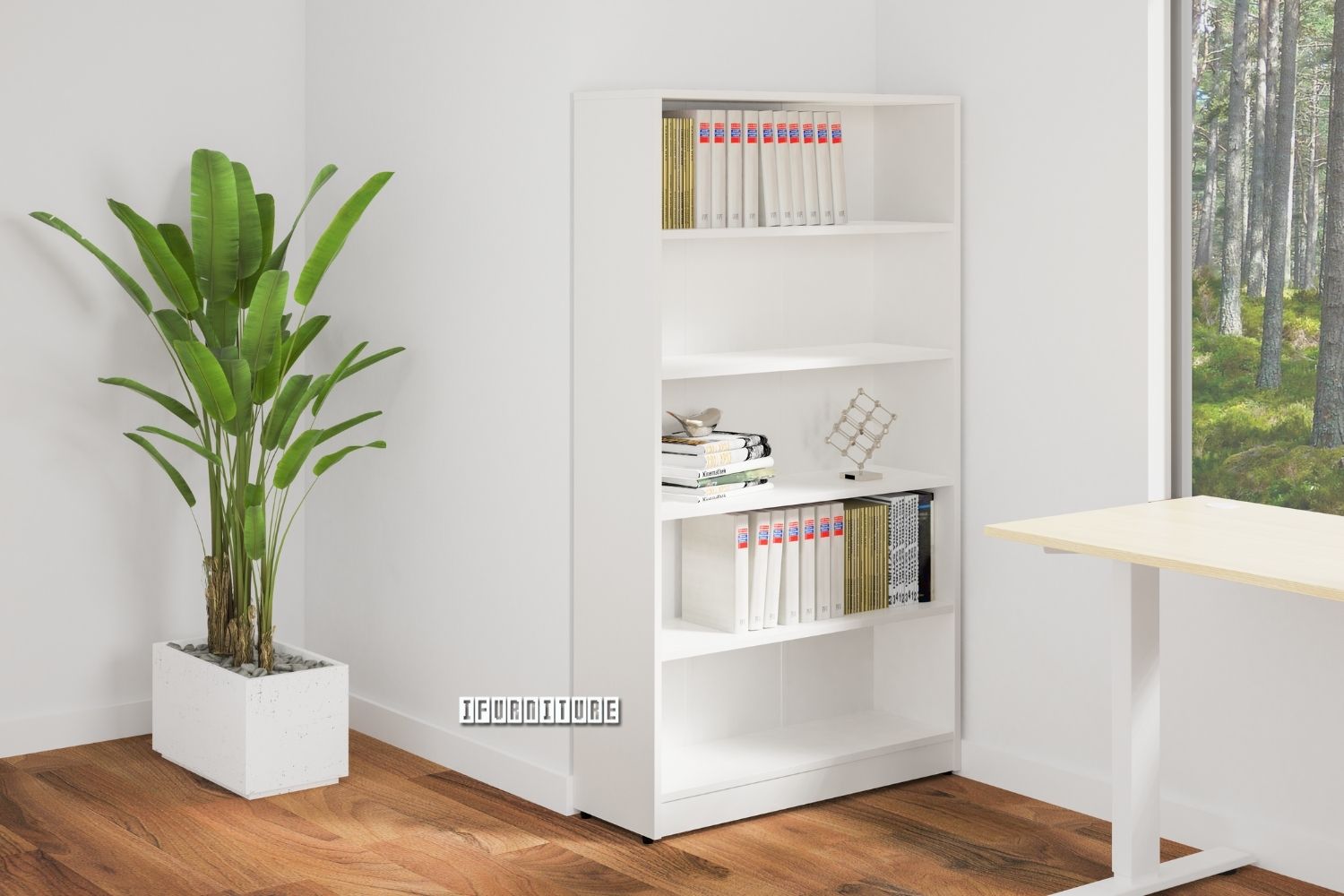 ZARA 840 4 Layers Bookshelf *White