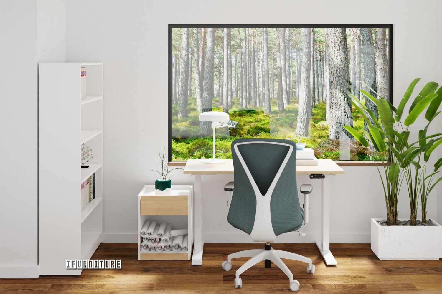 ZARA 840 4 Layers Bookshelf *White