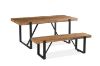 Picture of IRONBRIDGE 150/180 Dining Bench (Light Rustic Wooden)