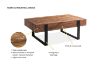 Picture of IRONBRIDGE 120 Coffee Table (Rustic Brown)