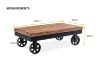 Picture of IRONBRIDGE 120 Trolley Coffee Table (Rustic Brown)