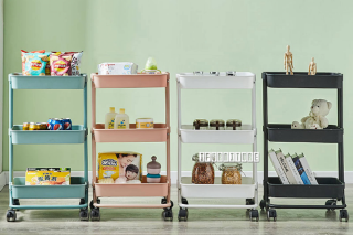 Picture of KRISTINA 3 Tier Wheel Trolley - Black