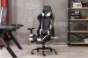 Picture of RACER Ergonomic Gaming Chair with Footrest (White)