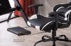 Picture of RACER Ergonomic Gaming Chair with Footrest *White
