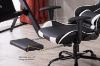 Picture of RACER Ergonomic Gaming Chair with Footrest (White)