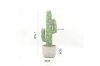 Picture of ARTIFICIAL PLANT 296 Cactus with Brick Look Vase (9cm x 37cm)