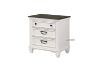 Picture of CHARLES Bedside Table *White & Grey