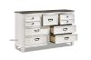 Picture of CHARLES 4PC/5PC/6PC Bedroom Combo in Queen/Super King Size (White & Grey)