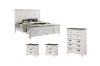 Picture of CHARLES 4PC/5PC/6PC Bedroom Combo in Queen/Super King Size (White & Grey)