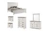 Picture of CHARLES 4PC/5PC/6PC Bedroom Combo in Queen/Super King Size (White & Grey)