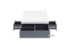 Picture of HANIMONT 120 Coffee Table with LED Lights (Swivel Storage/High Gloss White Top)