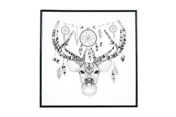 Picture of GYPSET STAG HEAD Wall Art (44.6cmx44.6cm)