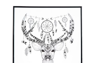 Picture of GYPSET STAG HEAD Wall Art (44.6x44.6cm)