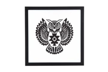 Picture of GYPSET OWL Wall Art (45cmx45cm)