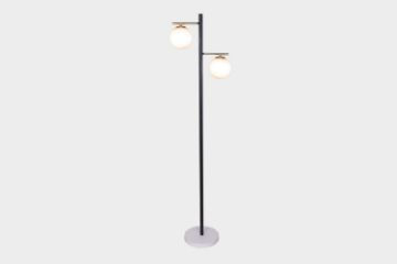 Picture of FLOOR LAMP 536 with White Round Glass Shades