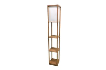 Picture of FLOOR LAMP 759 in Plastic Etagere (Wooden Finish)