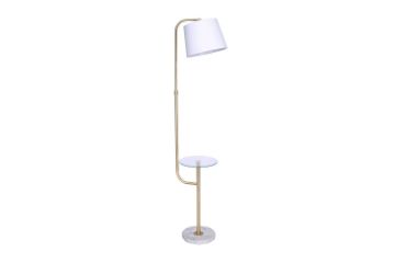Picture of FLOOR LAMP 729 marble base with Round Glass End Table