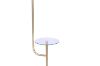 Picture of FLOOR LAMP 729 marble base with Round Glass End Table