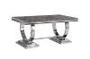 Picture of OPHELIA 180/200 Marble Top Stainless Steel Legs Dining Table