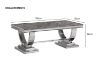 Picture of OPHELIA 130 Marble Top Stainless Steel Legs Coffee Table (Grey)