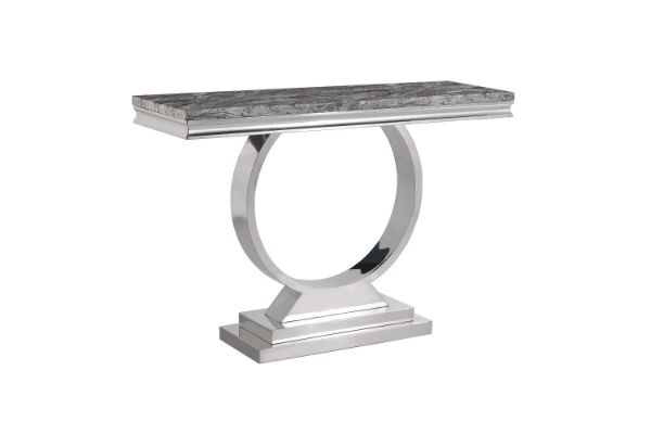 Picture of OPHELIA 140 Marble Top Stainless Steel Legs Console Table