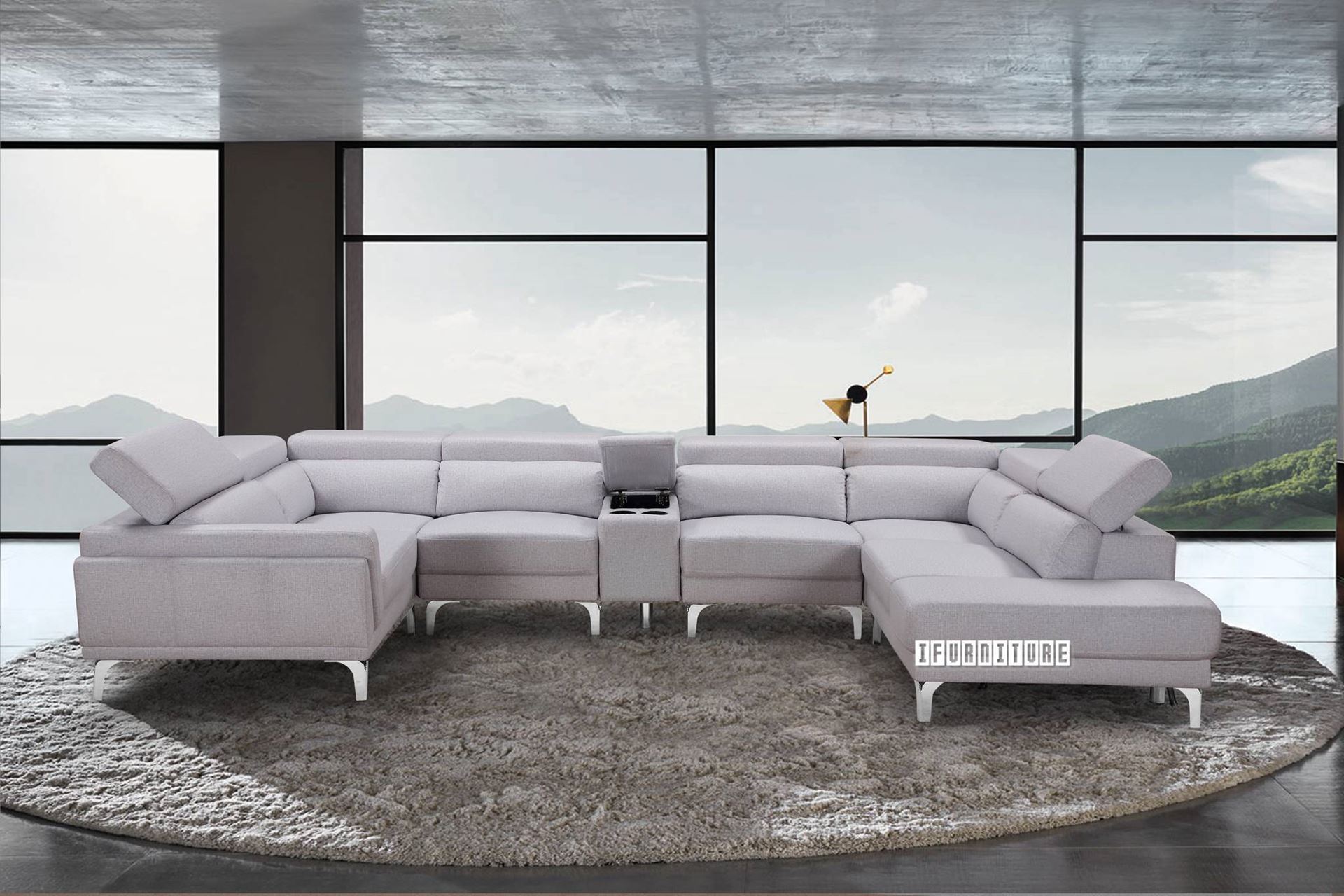 HAMILTON Sectional Sofa Chaise Facing right