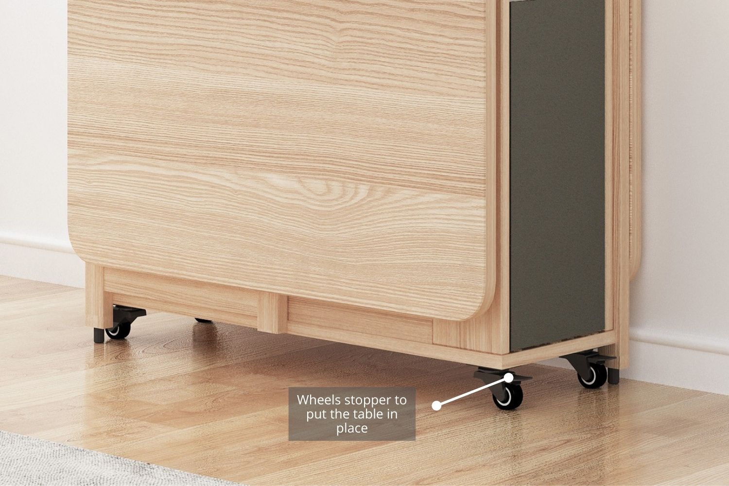 HANSON 120/140 Butterfly/Foldable Dining Table (Light Oak Colour)