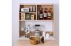 Picture of HANSON Foldable Dining Table with Cabinet Shelf