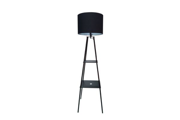 Picture of FLOOR LAMP 727 in Black Metal Etagere 