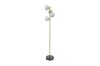 Picture of FLOOR LAMP 529 with Round White Shades (Gold)